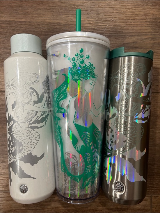 Starbucks Other - Starbucks Mermaid collectors cold cup tumblers water coffee travel BUNDLE ☕️ EUC